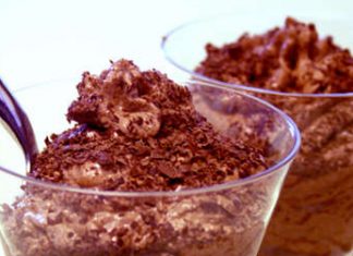 Μους σοκολάτα με μήλο