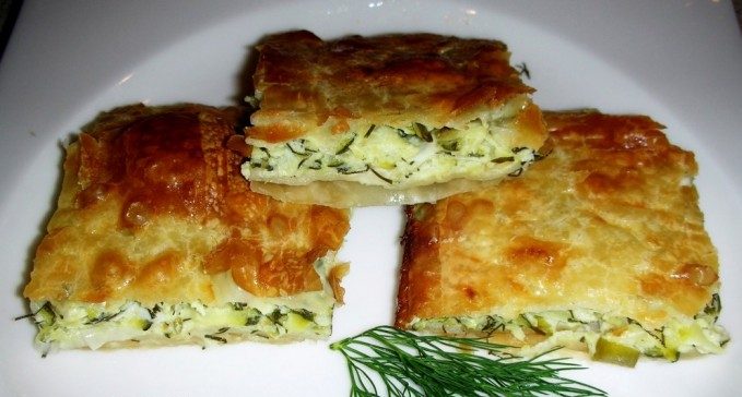 pitaAnatolhs Πίτα κυκλαδίτικη με κολοκύθι και φέτα