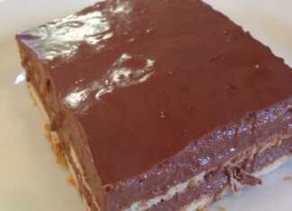 Σοκολατένιο γλυκό ψυγείου με μπισκότα πτι μπερ Μπισκοτογλυκό Ψυγείου