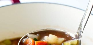 Σούπα με μοσχάρι και λαχανικά