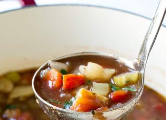 Σούπα με μοσχάρι και λαχανικά