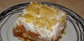 γλυκό με φρυγανιά