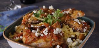 Κοτόπουλο με ταλιατέλες