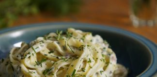 Ταλιατέλες με σάλτσα Γιαουρτιού….