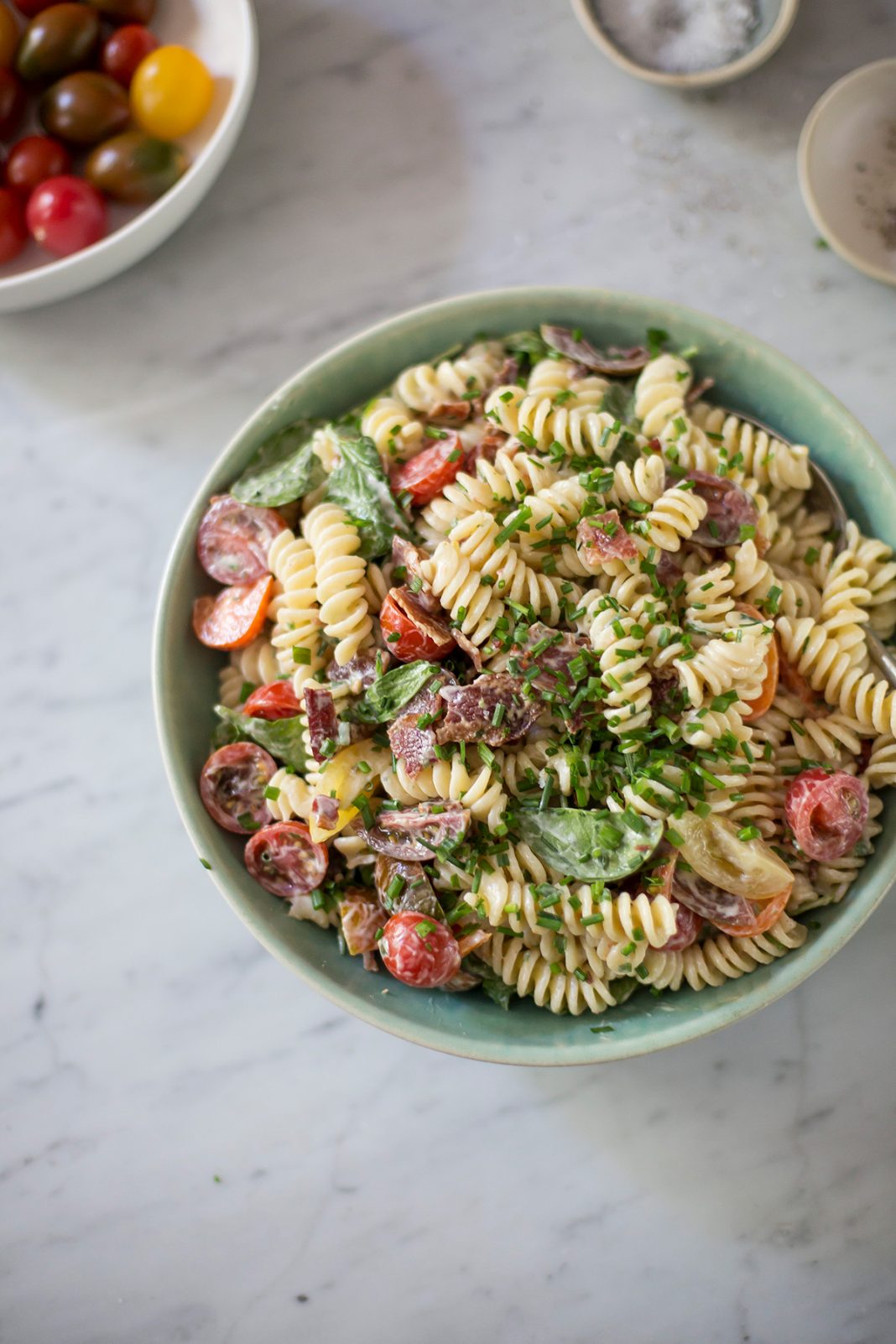 σαλάτα ζυμαρικών με μπεικον