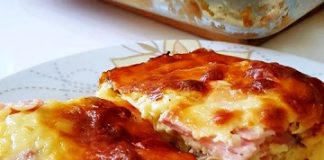 σουφλέ πατάτας με αλλαντικά μανιτάρια