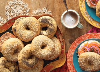 Εύκολα ψωμάκια bagels για τα παιδιά !