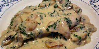 Φιλέτα γαλοπούλας με μανιτάρια