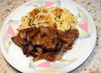 Συκώτι μοσχαρίσιο με ρύζι