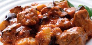 μοσχάρι με μελιτζάνες