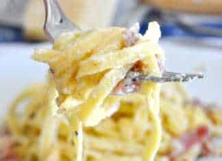 Ταλιατέλες με τυρί Μασκαρπόνε και Προσούτο