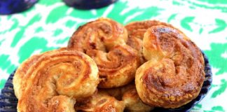 Palmiers με κανέλα και ζάχαρη