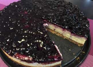 Cheesecake μύρτιλο
