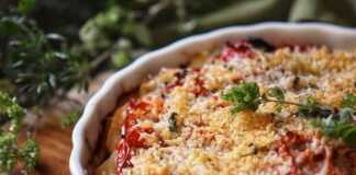 Μεσογειακό Πιάτο λαχανικών στο φούρνο