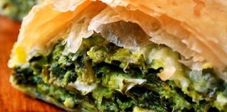 Σπανακοτυρόπιτα σε Ρολό