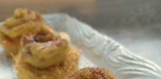 Φωλιές με καταΐφι και με κρέμα πατισερί