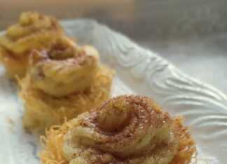 Φωλιές με καταΐφι και με κρέμα πατισερί