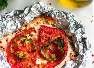 Ψητή Φέτα με Ντομάτα