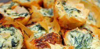 Σπανακοπιτάκια σε κουπάκια φύλλου