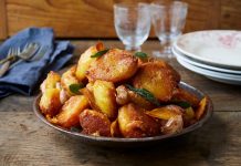 Ψητές πατάτες με φασκόμηλο και πορτοκάλι…Επιλεγμένη Συνταγή