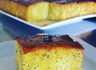 Κέικ Πορτοκαλιού με Σιρόπι