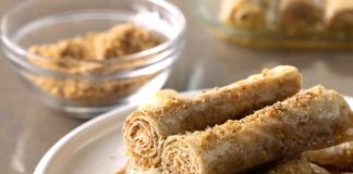 Ρολάκια με μέλι και καρύδια