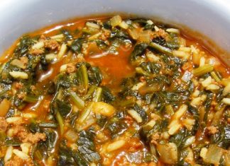 Σπανακόρυζο με Κιμά