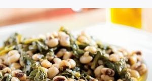 Φασόλια Μαυρομάτικα με Χόρτα ΦΑΣΟΛΙΑ ΜΑΥΡΟΜΑΤΙΚΑ ΜΕ ΧΟΡΤΑ