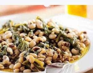 Φασόλια Μαυρομάτικα με Χόρτα ΦΑΣΟΛΙΑ ΜΑΥΡΟΜΑΤΙΚΑ ΜΕ ΧΟΡΤΑ