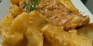 Γαλοπούλα φιλέτο με πατάτες