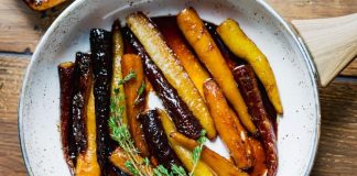 Καραμελωμένα καρότα με μέλι και βαλσάμικο