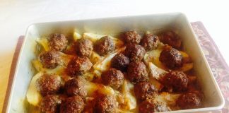 Κεφτέδες με πατάτες λεμονάτες