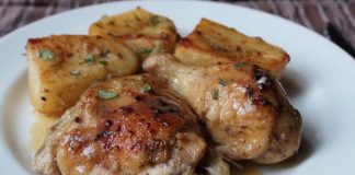 Κοτόπουλο Λεμονάτο στο ταψί κοτοπουλο λεμονάτο