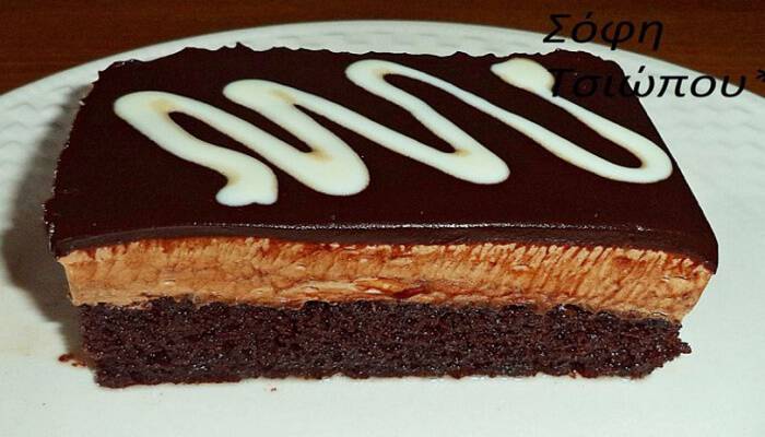 πάστα ταψιου Σοκολατίνα Παστα ταψιού σοκολατινα