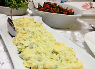 Πατατοσαλάτα με καλαμπόκι και αγγουρι