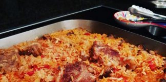 Αρνί με κριθαράκι στο φούρνο Αρνάκι στο φούρνο