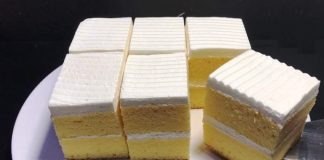 Κέικ με κρέμα ζαχαροπλαστικής