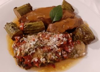 Μοσχαράκι γιαχνί με κολοκυθάκια και μελιτζάνες