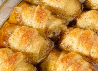 Κρουσανάκια με μηλο και σιροπι κανελας