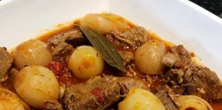 Στιφάδο με μοσχάρι με πατάτες