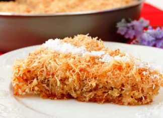 Υπέροχο Κέικ Κανταΐφι με σιρόπι