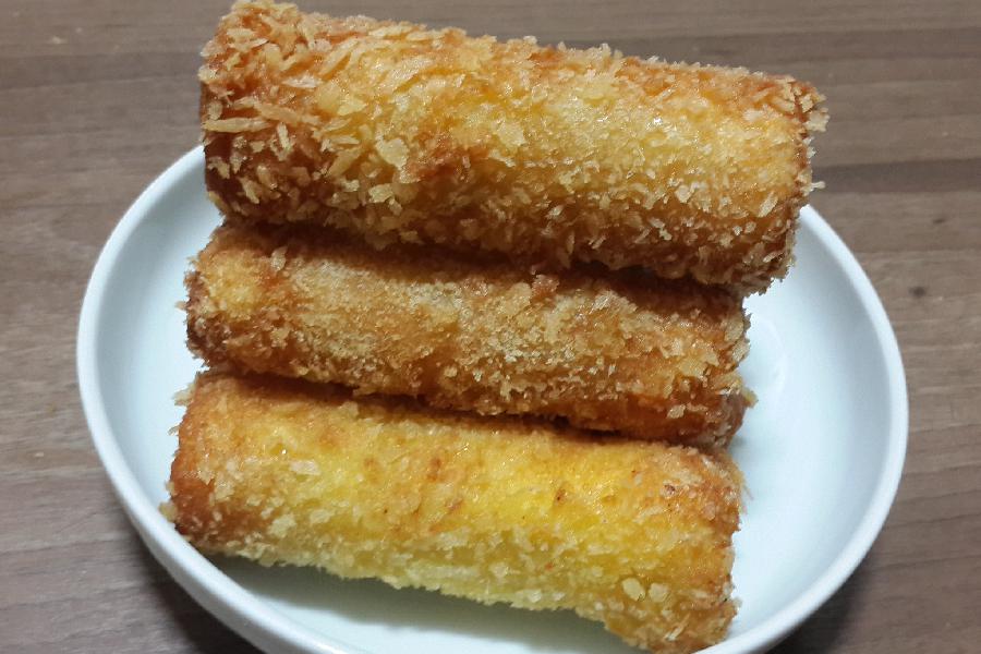 Φλογέρες με πατάτα και ζαμπον Εύκολες φλογέρες με τυρί και ζαμπόν