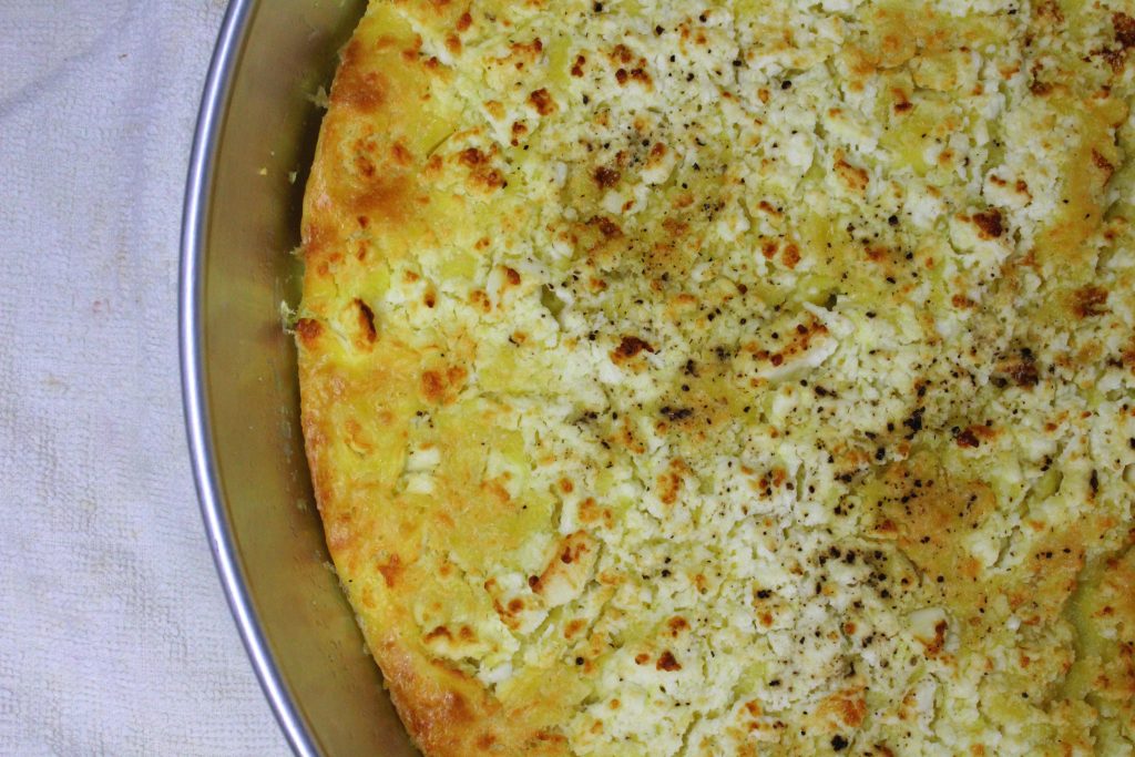 Πίτα με αλευρι και φέτα