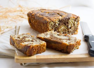 Εντυπωσιακό Κέικ Mπανάνας Ζέβρα