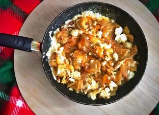 τηγανιτές πιπεριές με φέτα