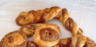 Κουλουράκια πορτοκαλιού με σοκολάτα