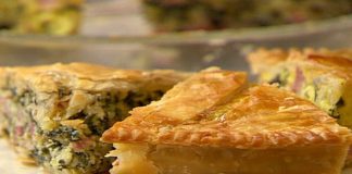 Σπανακόπιτα με ζαμπον