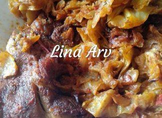 Λάχανο με χοιρινό λαιμό στη γάστρα