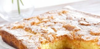 κεικ αμυγδάλου με κεράσια