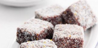 κεικ με σοκολάτα και καρύδα